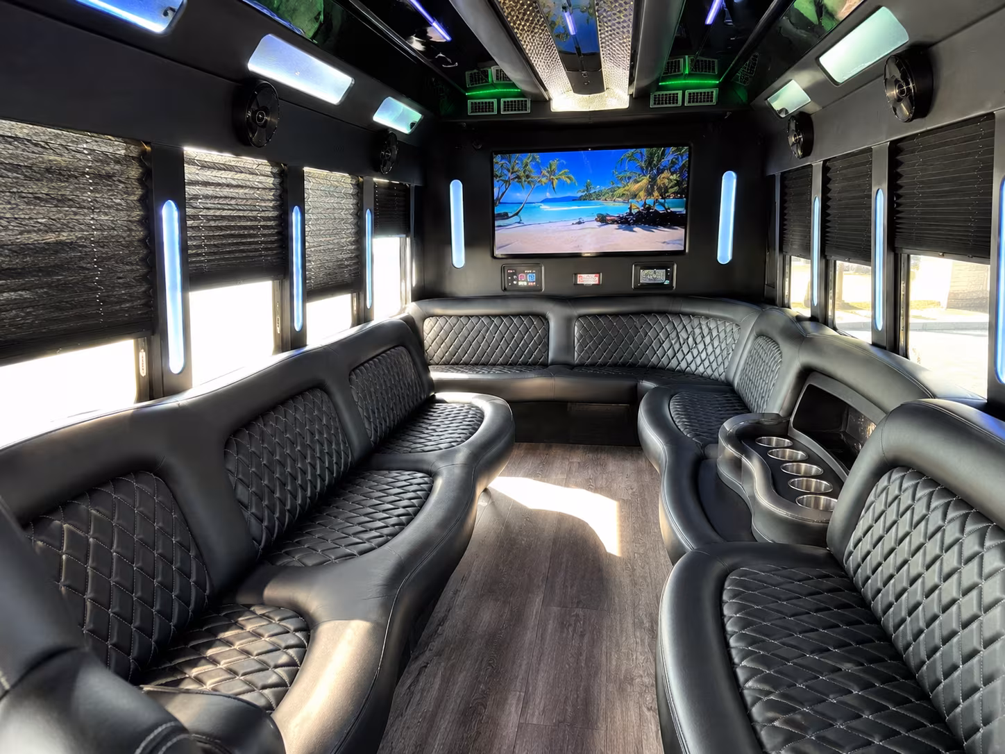 15 Passenger Party Bus Inside
