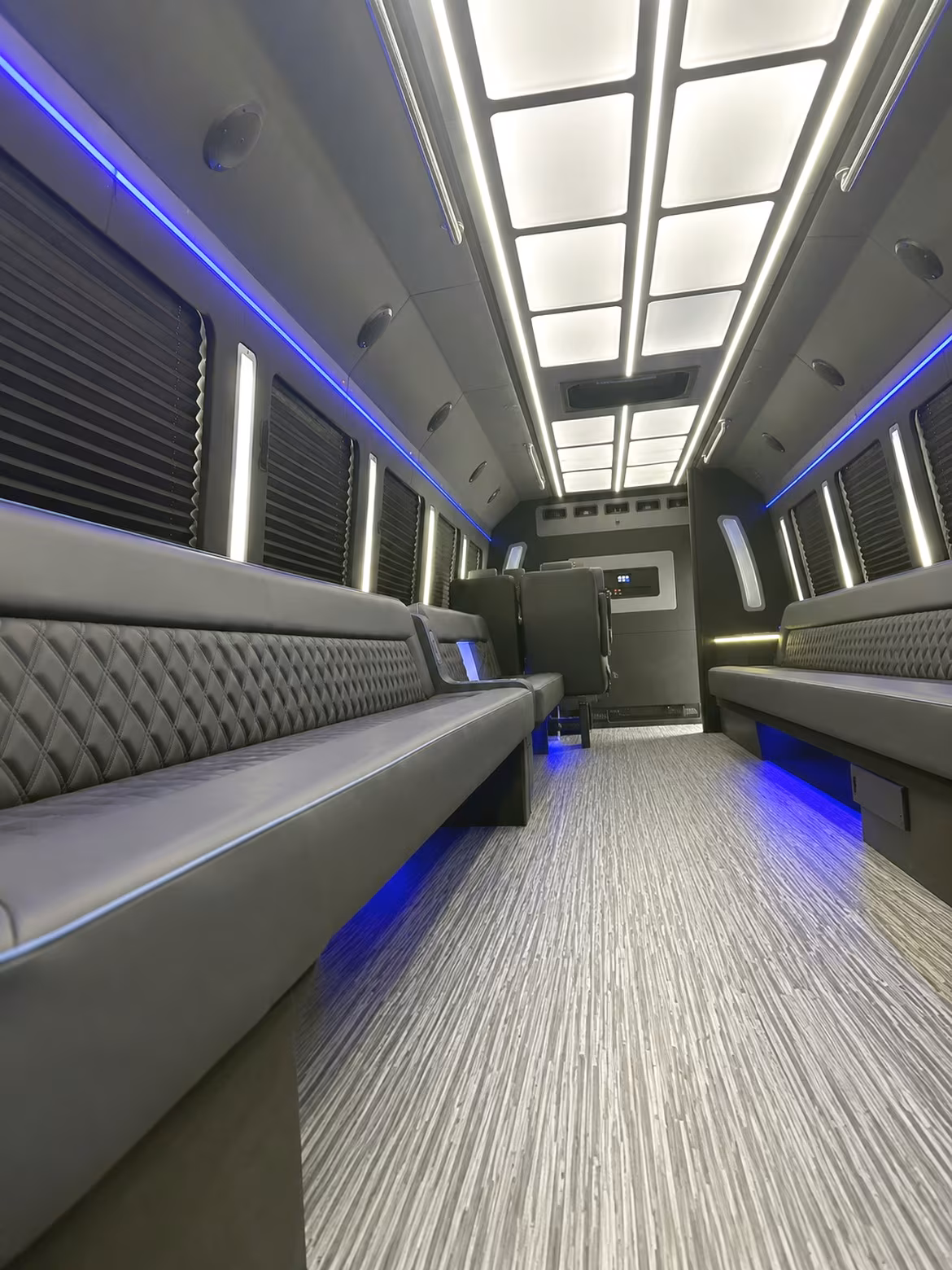 18 Passenger Party Bus Interior