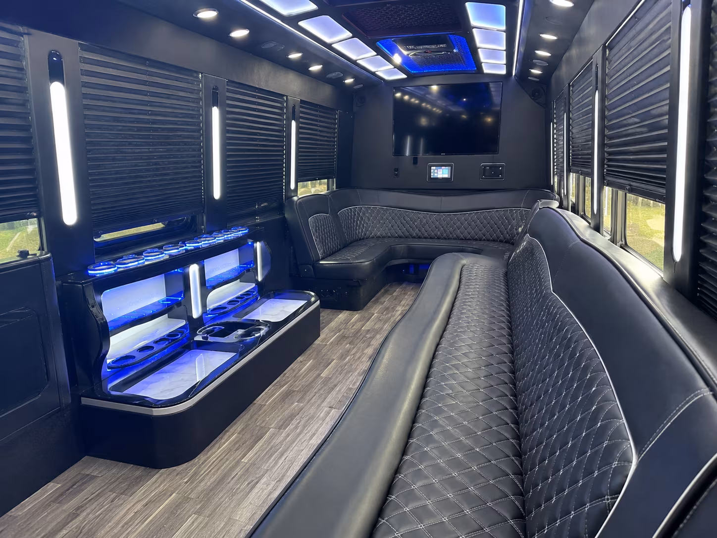 28 Passenger Party Bus Inside