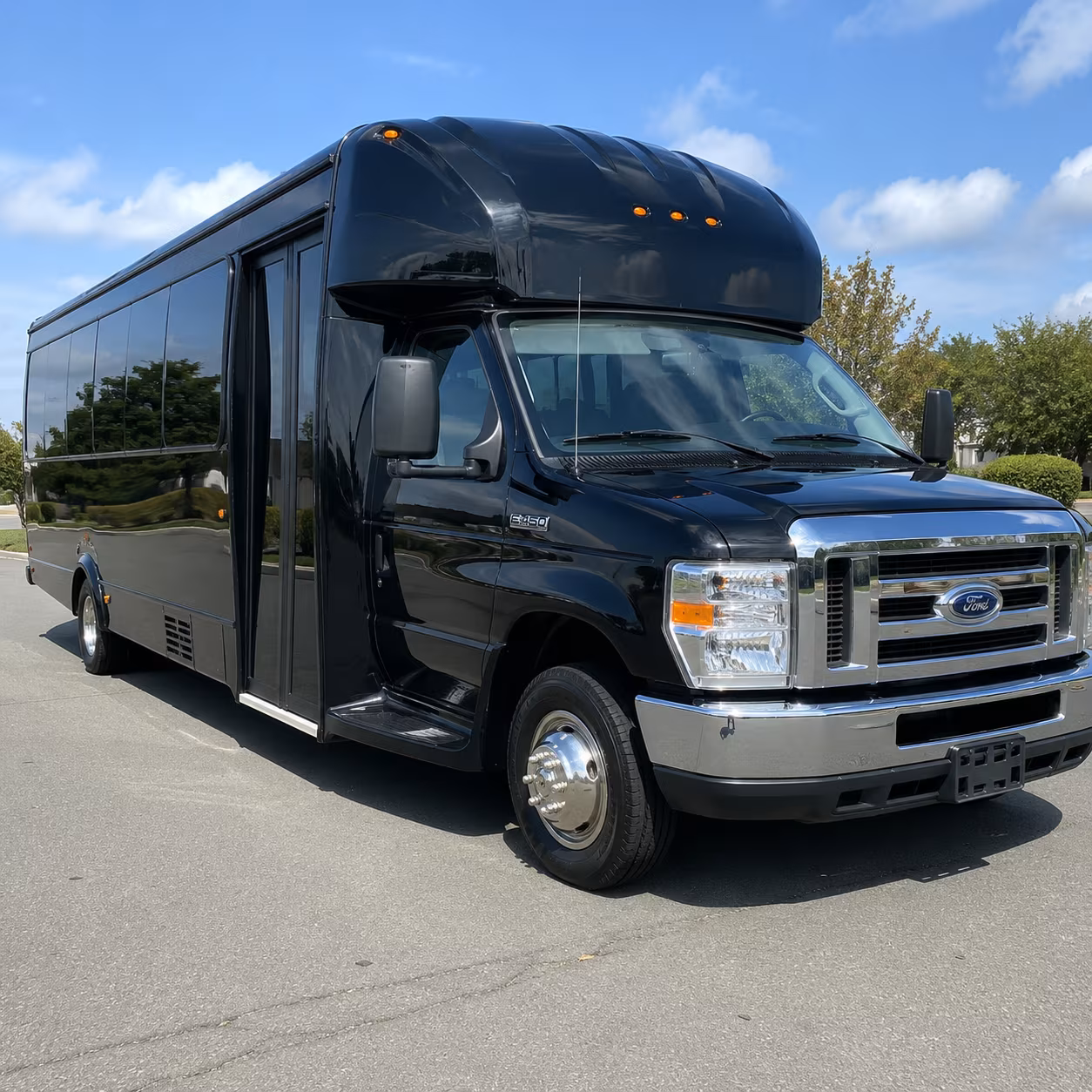 Pueblo Birthday, Sweet 16, & Quinceañera Transportation party bus exterior