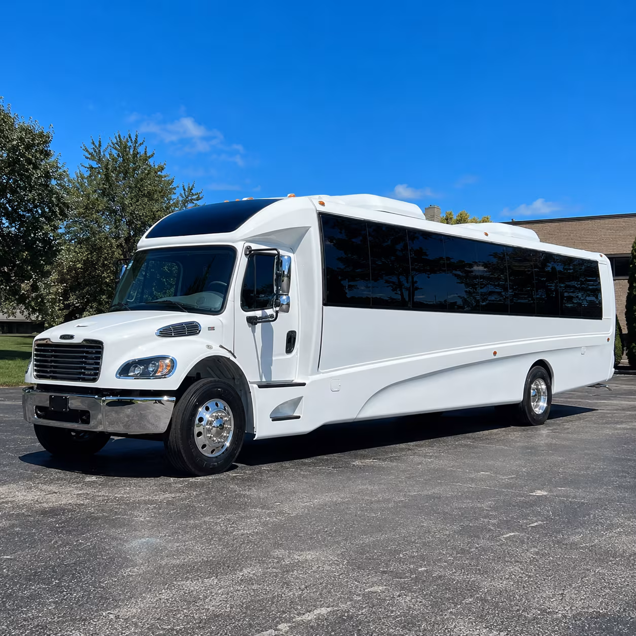 Pueblo Corporate Transportation party bus exterior