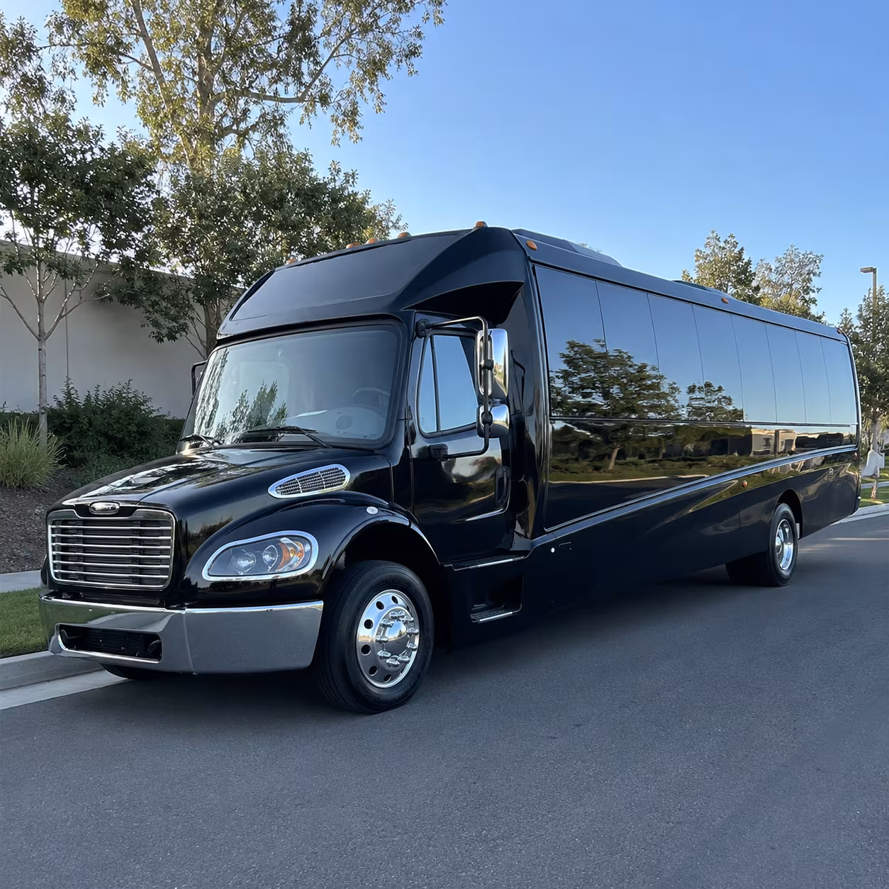 Pueblo Corporate Transportation party bus exterior