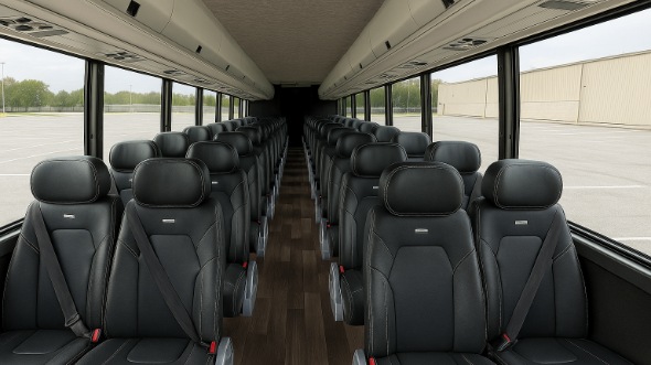 Interior of Charter Bus Company Pueblo's 35 Passenger Mini Bus in Pueblo