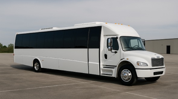 Exterior of Charter Bus Company Pueblo's 35 Passenger Mini Bus in Pueblo