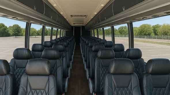 Interior of Charter Bus Company Pueblo's 40 Passenger Charter Bus in Pueblo