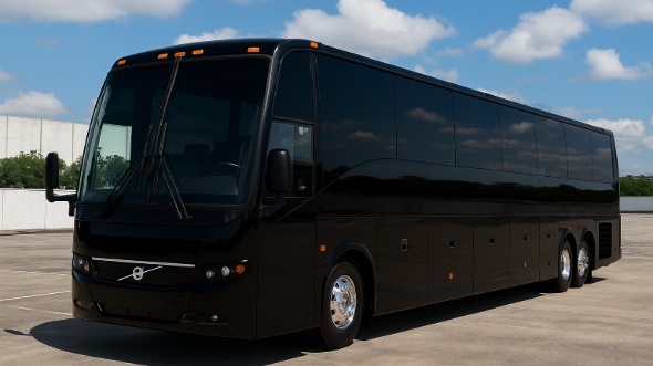 Exterior of Charter Bus Company Pueblo's 40 Passenger Charter Bus in Pueblo