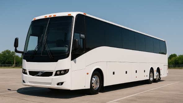 Exterior of Charter Bus Company Pueblo's 46 Passenger Charter Bus in Pueblo