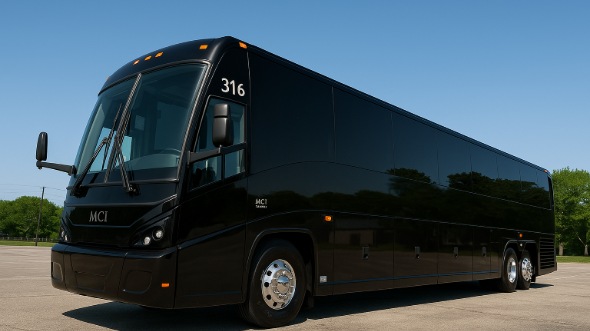Exterior of Charter Bus Company Pueblo's 47 Passenger Charter Bus in Pueblo