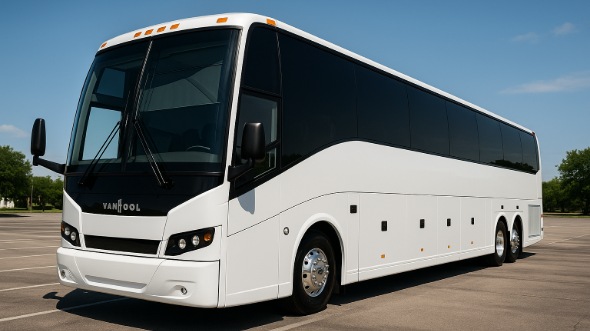 Exterior of Charter Bus Company Broomfield's 50 Passenger Party Bus in Broomfield